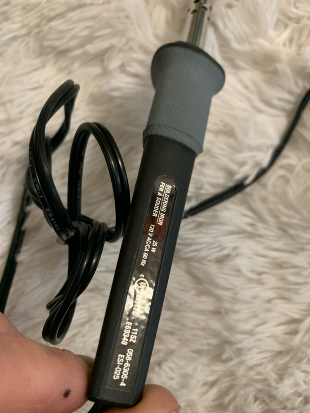 Black and Gray Soldering Iron